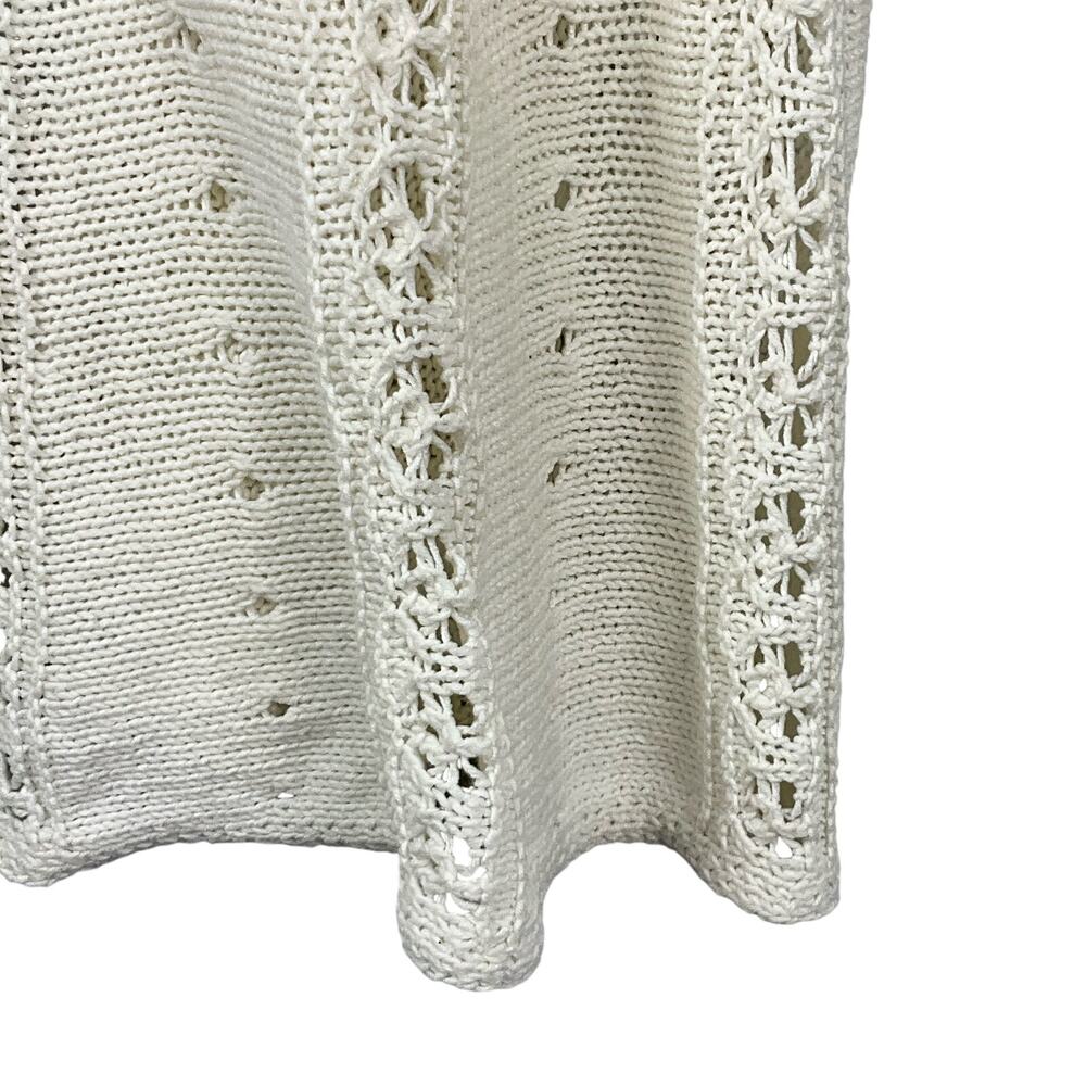 Angel of the North Anthropologie Open Front Cardigan Sweater Romantic Ivory XS - Picture 8 of 13